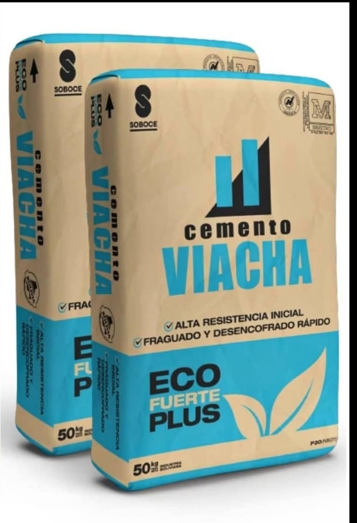 CEMENTO VIACHA ECO FUERTE PLUS 50 KILOS